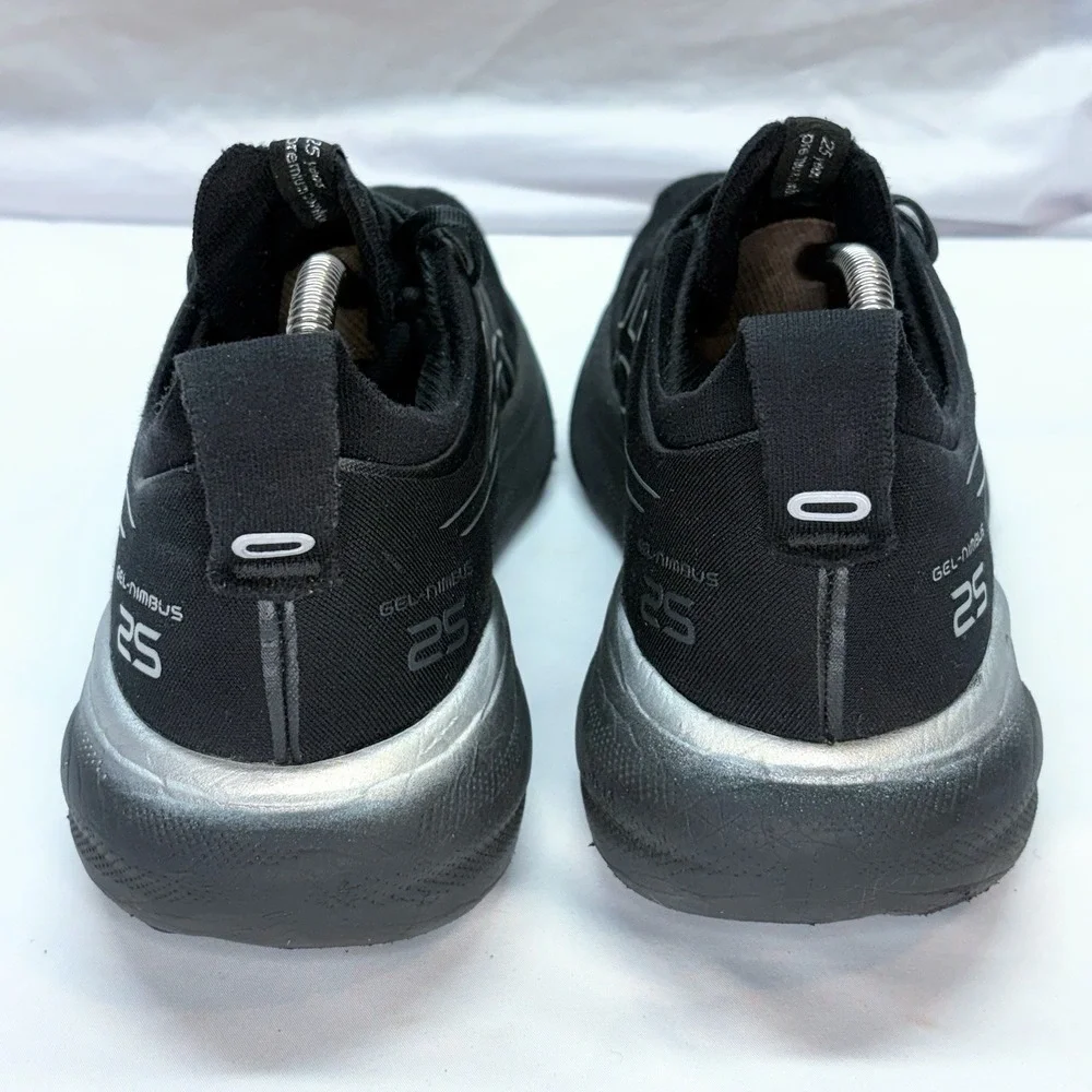 Asics‎ Gel Nimbus 25 Running Shoes Womens 10.5 Black Athletic Sneakers 1012B435